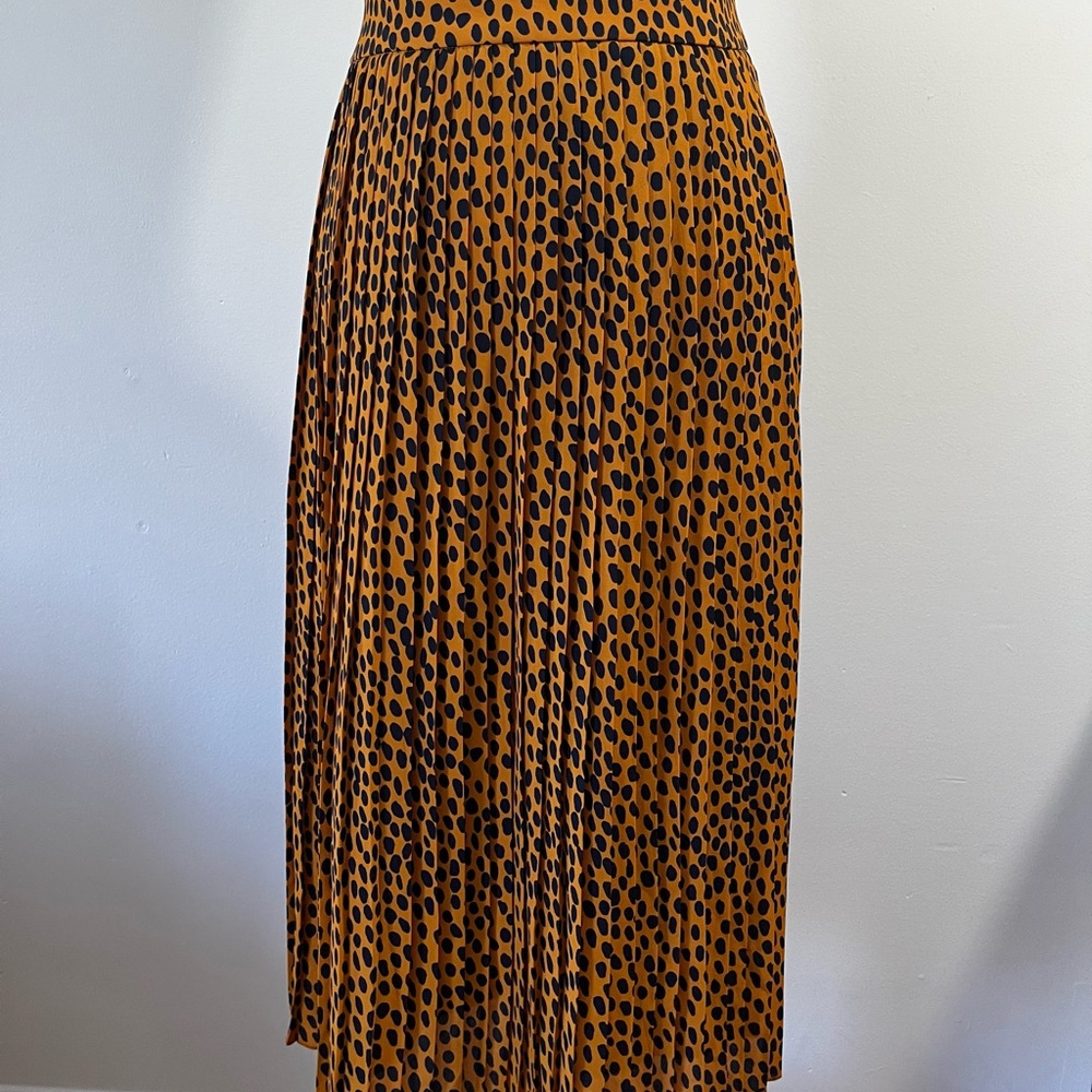 J. Crew Animal Print A-Line Skirt in Brown and Black